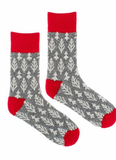 Fusakle ponožky Vlnáč smrekočervený