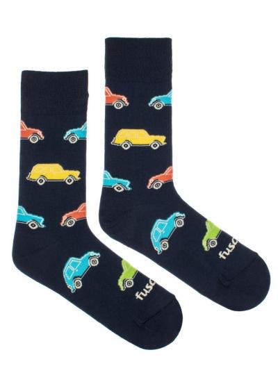Veselé ponožky s autičkami