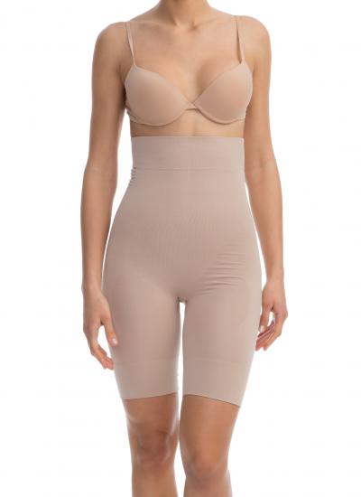 Dámske šortky s vysokým pásom prírodne S