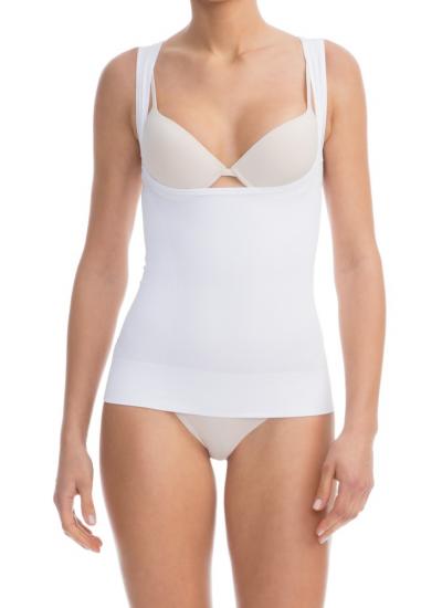 stahovacie tielko dámske - biele S 