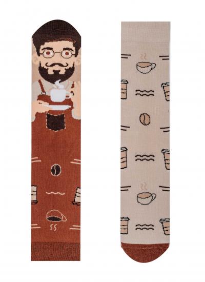 Veselé ponožky pre kávoľubičov