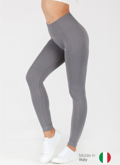 Dámske športové legíny GoldBee - tmavosivá farba