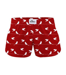 Dámske veselé trenírky bordovej farby 