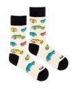 Veselé ponožky farebné autičká