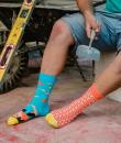 Veselé ponožky pre murárov
