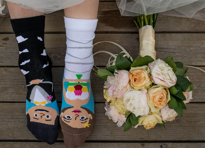 vesele ponozky svadba 